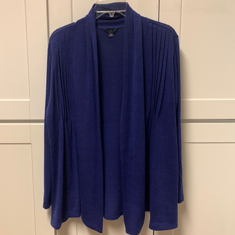 XL Purple, open front cardigan. No buttons. Modal/spandex. Gently worn.